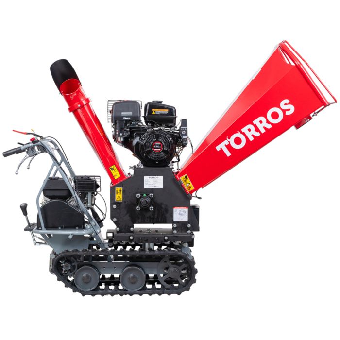 Ketten-Astzerkleinerer ø120mm 15CH 420cc Benzin Elektrostart + Schubkarre mit Kettenmotorablage 300kg 6,5CH – Image 3