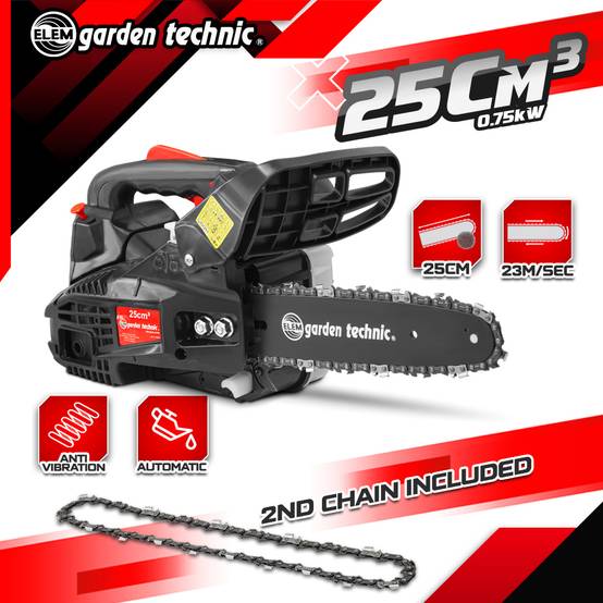 25cc Thermogartenschere - 25cm Führung - 2 Striche - Lieferung mit 2 Ketten - Elem Garden – Image 2