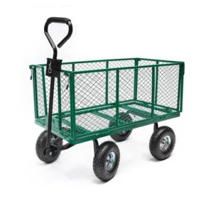 Gartenwagen aus Metall 300 kg – Einfacher und robuster Transport – GARTENLAND