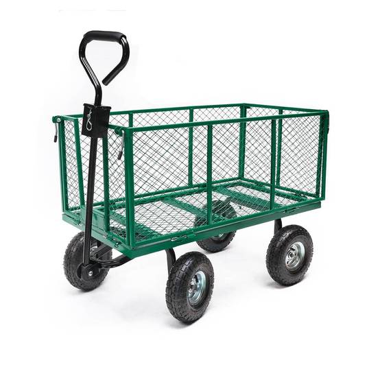 Gartenwagen aus Metall 300 kg – Einfacher und robuster Transport - GARTENLAND