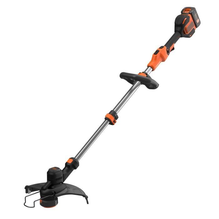 BLACK+DECKER Elektrischer Trimmer - BCSTE636L1-QW - 36V - 33cm - Mit 36V Batterie - Schwenkkopf - Teleskoprohr
