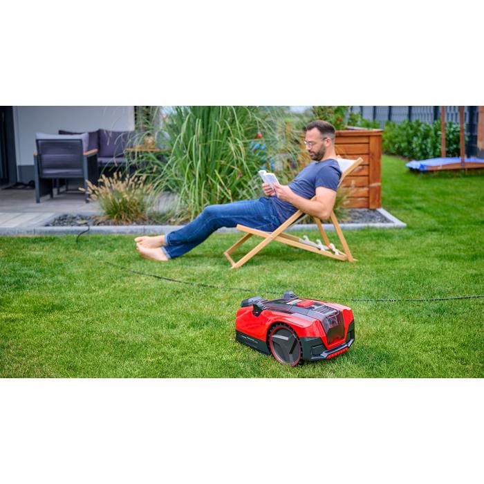 Einhell FREELEXO CAM PLUS 550 PXC Rasenmäherroboter (18 V, max. Oberfläche 550 m², Wi‑Fi) Lieferung mit 3,0 Ah Akku und Zubehör – Image 5