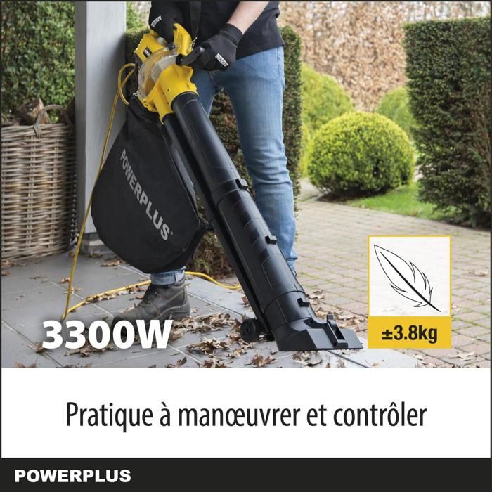 Powerplus Elektrischer Laubbläser POWXG4038 - Elektrisch 3300 W, 300 km/h, Gartengeräte – Image 3