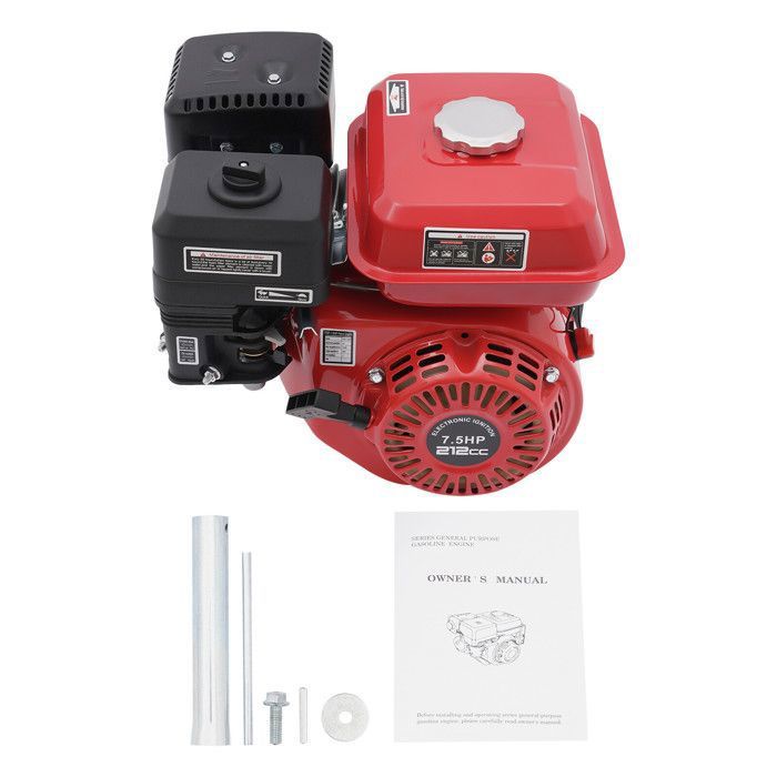 Robuster 4-Takt-Benzinmotor, 7,5 PS, Einzylinderfräse mit Ölalarm, 5,1 kW / 3600 U/min – Image 2