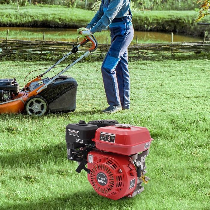 Robuster 4-Takt-Benzinmotor, 7,5 PS, Einzylinderfräse mit Ölalarm, 5,1 kW / 3600 U/min – Image 6