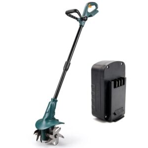 FISHTEC 18V Akku-Grubber 4 Fräser 20 cm x 8 cm Lithiumbatterie inklusive Gemüsegartenpflege