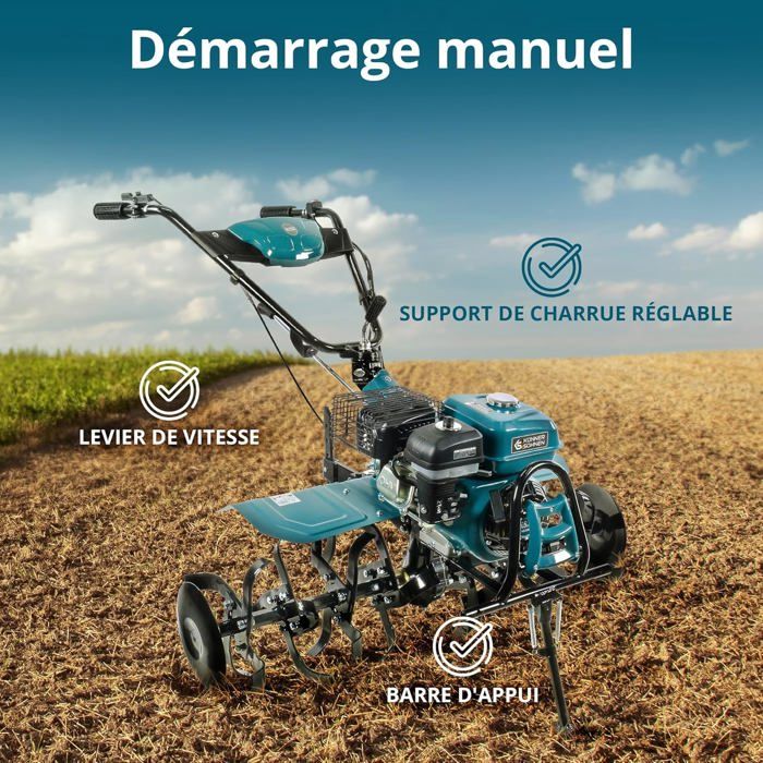 Motoculteur - Könner & Söhnen - KS 7HP-1050G - 7 CV-108 cm - EURO V – Image 5