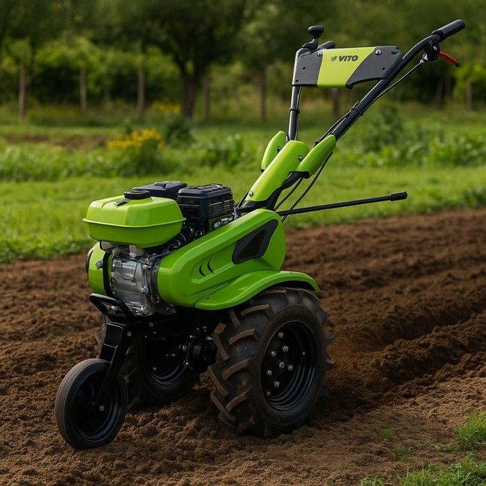 Benzin-Grubber 4-Takt-Motor 212 Cm3 7CV 5200W + Satz CUTTERS + Ideal VITO Garden & Market Gardening Hiller – Image 4