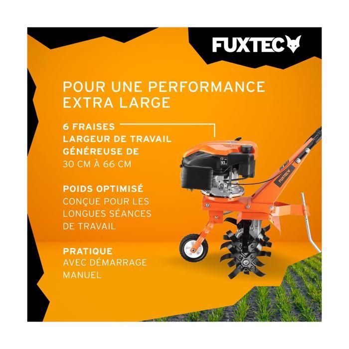 Thermische Fräse - FUXTEC FX-AF1139 - 139cm3 Fräsensatzbreite 36 - 66cm max – Image 5