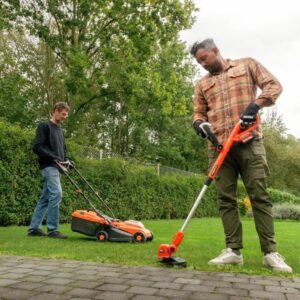 BÜRSTENLOSES 20 V 33 cm Trimmerpaket + Trimmer + Heckenschere – DUAL POWER – POWDPGBOX25 – 1 20 V 3 Ah Akku + Ladegerät
