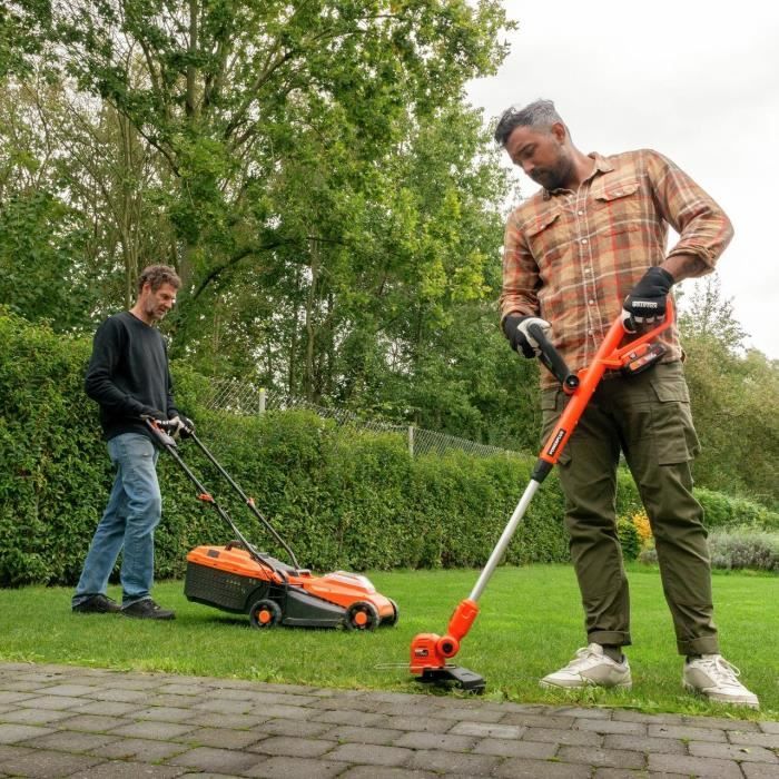 BÜRSTENLOSES 20 V 33 cm Trimmerpaket + Trimmer + Heckenschere - DUAL POWER - POWDPGBOX25 - 1 20 V 3 Ah Akku + Ladegerät – Image 2