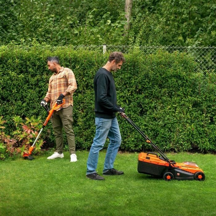 BÜRSTENLOSES 20 V 33 cm Trimmerpaket + Trimmer + Heckenschere - DUAL POWER - POWDPGBOX25 - 1 20 V 3 Ah Akku + Ladegerät – Image 3