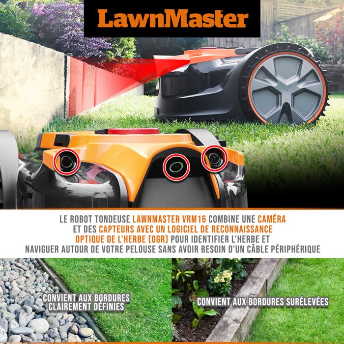 Autonomer Rasenmäherroboter - LAWNMASTER - VRM16 - 24 V - 16 cm - Perimeter kabellos – Image 4