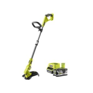 RYOBI – 18-V-Trimmer – Ø Schnitt 25–30 cm – Ø Draht 1 x 1,6 mm – Teleskoprohr – 5,0 Ah Batterie und Ladegerät – RLT183250F