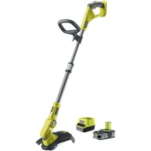 RYOBI – 18 V ONE+ Trimmer – Ø Schnitt 25–30 cm – Teleskoprohr – 1 2,5 Ah Akku und Ladegerät + RAC155 KOSTENLOS – RLT183225FPK