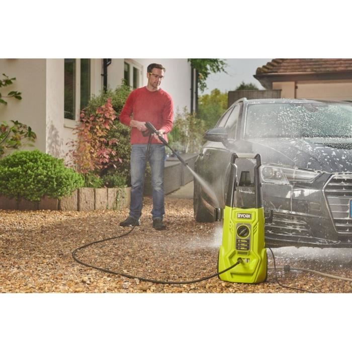 RYOBI - Hochdruckreiniger 1600 W 130 bar - 420 l - 5 m Schlauch, 0,9 l Tank + Vario- und Turbolanzen und Bürste - RY130PWA – Image 3