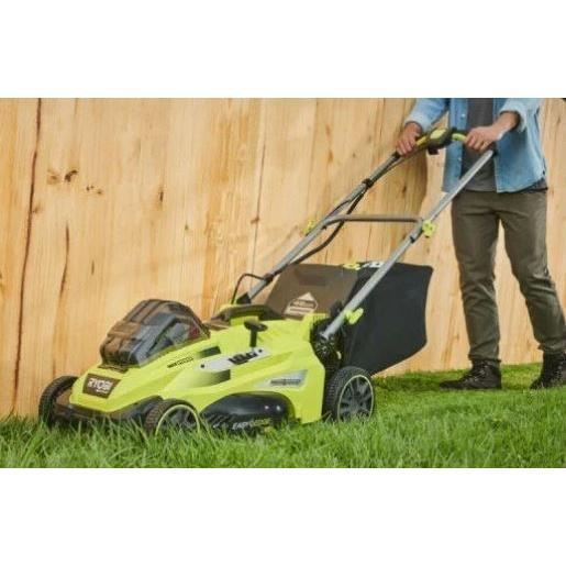RYOBI – MAXPOWER Power Assist™ 36-V-Mäher – 40 cm Schnitt – Auffangen und Mulchen + 5,0 Ah Akku und Ladegerät – RLM36X41H50PG – Image 2