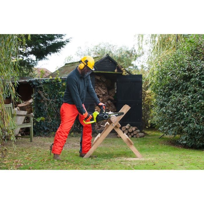 RYOBI - Tronçonneuse 18V ONE+ - Brushless - guide 30cm - 10 m/s - tendeur sans outil + batterie 5,0 Ah & chargeur 2,0A - RCS18X3050F – Image 3