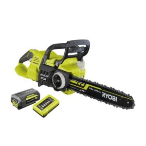 RYOBI – MAXPOWER Bürstenlose 36-V-Kettensäge – 35 cm Führung – 21 m/s – werkzeugloser Spanner + 5,0 Ah Akku und Ladegerät – RY36CSX35A-150
