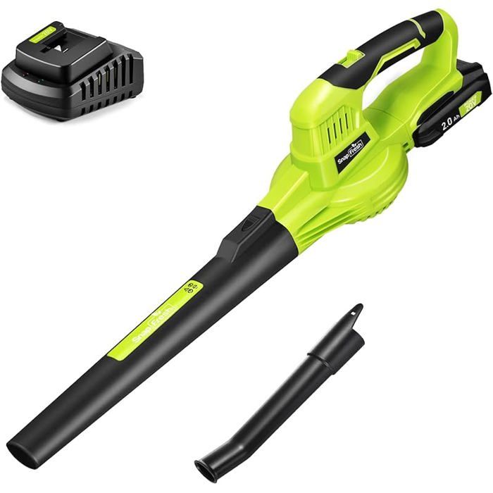 Souffleur batterie 20V léger 1.2 kg - souffleurs de feuilles sans fil 210 km/h 240m³/h 2 vitesses avec batterie et, a-ve ASPIRATEUR