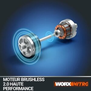 Laubbläser – WORX – NITRO – Bürstenlos – 20V – 209 km/h