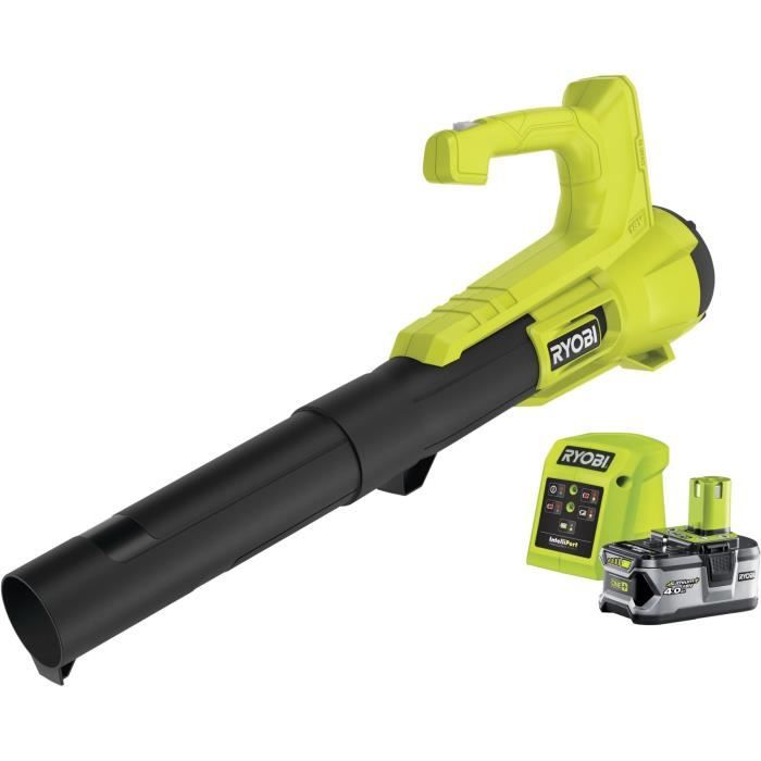Gebläse - RYOBI - 18 V - Turbo Jet - Max. Geschwindigkeit 145 km/h - Max. Luftstrom: 7,1 m³/min - 1 18 V 4,0 Ah Akku und 1 1,5 A Ladegerät