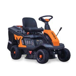 FUXTEC FX-RMR66 Aufsitzmäher, 6 PS Rasentraktor, Schnittbreite 66 cm, 150 L Schale, verstellbare Schnitthöhe