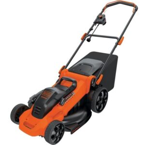 Elektrischer Rasenmäher mit Kabel – BLACK+DECKER – LM2000-QS – 2000 W – 48 cm Schneiden – Mulchen, seitliches Auswerfen oder 50-Liter-Tank
