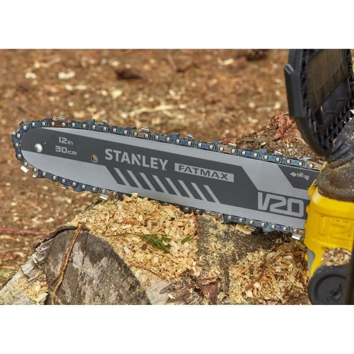 Kabellose elektrische Kettensäge + 4 Ah Akku + Ladegerät - Stanley Fatmax - SFMCCS630M1-QW - 18 V - 30 cm – Image 4