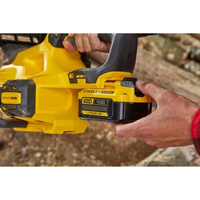 Kabellose elektrische Kettensäge + 4 Ah Akku + Ladegerät - Stanley Fatmax - SFMCCS630M1-QW - 18 V - 30 cm – Image 7