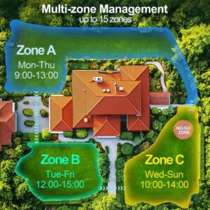 Roboter-Rasenmäher – UBHOME – RTK+AI Vision – Drahtlose Abgrenzung – Intelligente Vermeidung – 138.000 m²